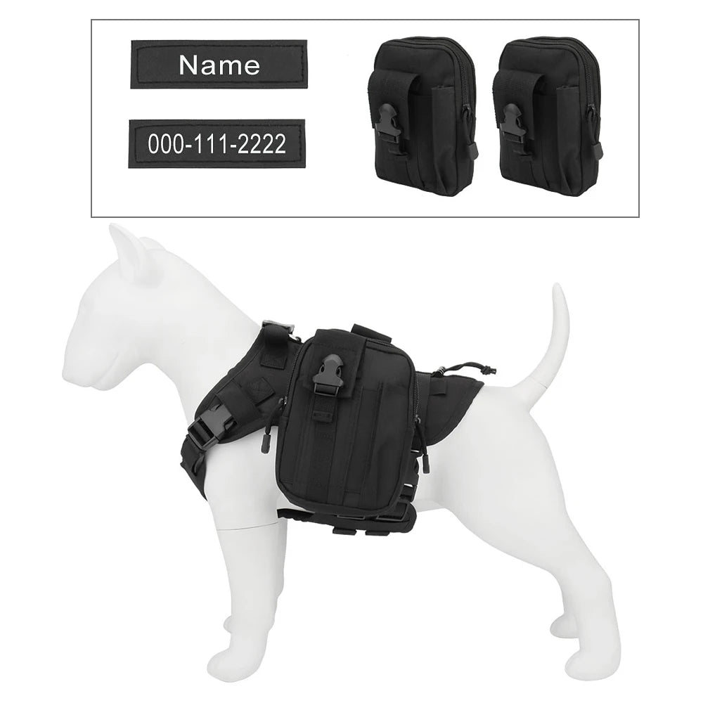 Personalized Name Dog Harness Customized Phone Breathable Adjustable Pet Harness for Medium Large Dog Chest Strap Vest