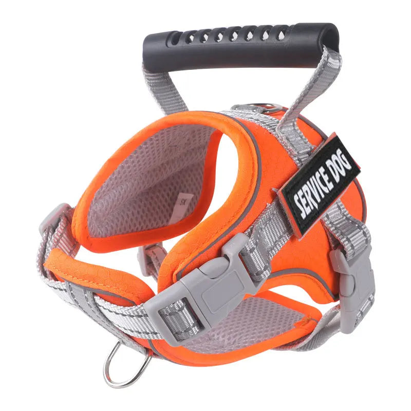 Customized Name Dog Harness Labrador Retriever Harness Medium Large Dog Reflective Adjustable Outdoor Walking Pet Supplies