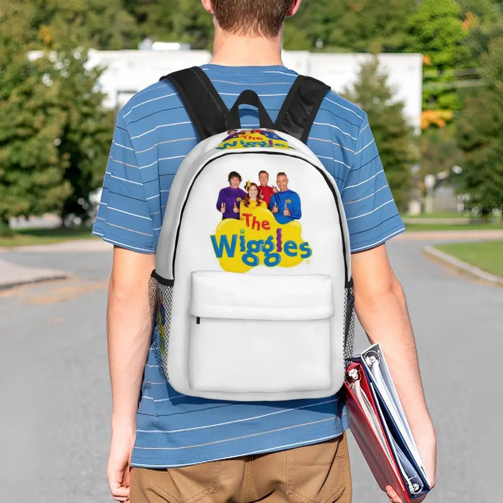 The Wiggles Tv Show Music Band Backpack Student Boys Girls BookBag Children School Bag Computer Shoulder Bags for Men Women