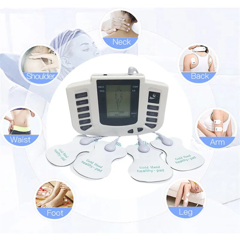 Physiotherapy Tens Equipment for Body Back Foot Massager Eletric Muscle Stimulator EMS Tens Machine Massage Tools Health Care