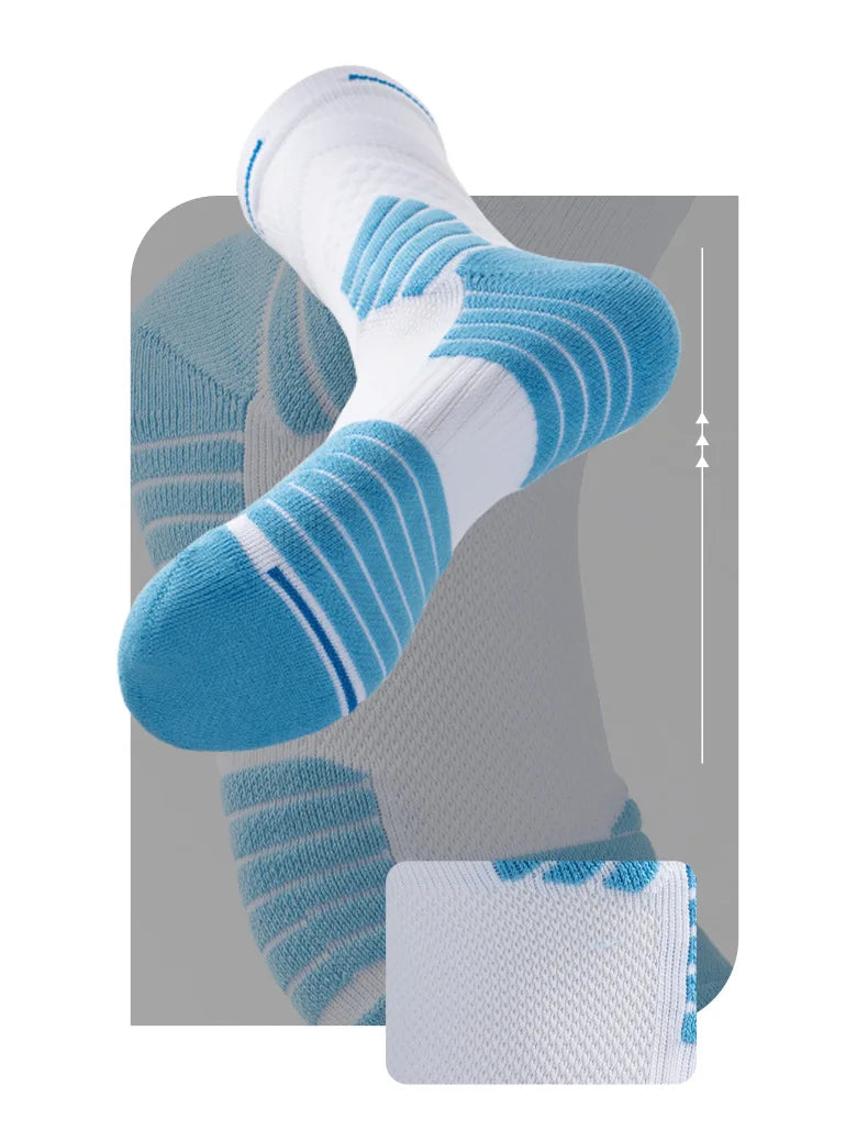 Men Sports Sock Women Breathable Compression Crossborder Supply Running Riding Cycling Knee Basketball Biking Hockey Soccer W101