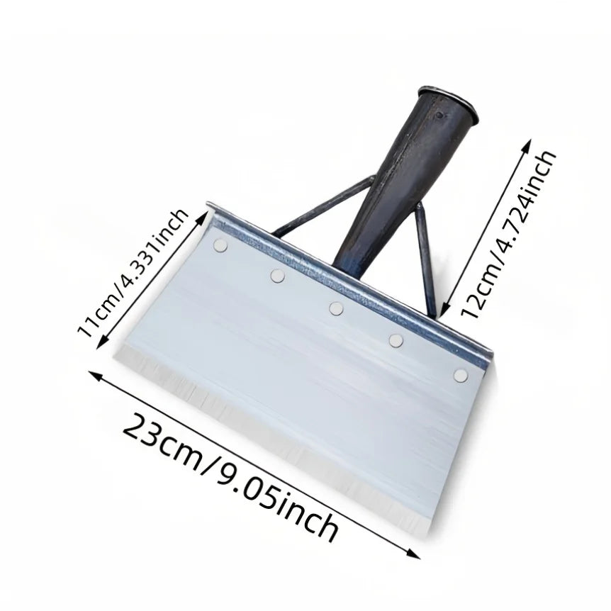 Heavy-Duty Steel Garden Shovel: Weeder, Edger, Digger & Scraper. Durable All-in-One Tool for Lawn & Ice.
