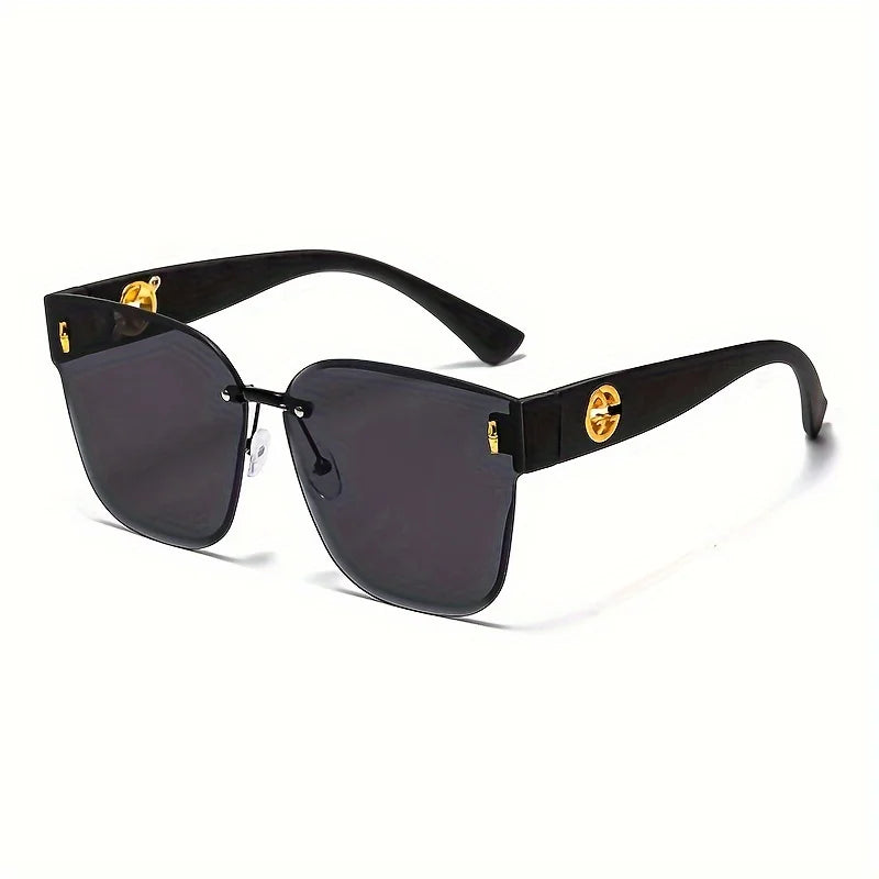 Luxury Womens Sunglasses Large Frame UV Resistant Gradient Lens Trendy High End Face Contouring Accessories