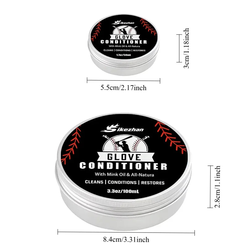 Professional Leather Conditioner for Baseball Softball Gloves and All Leather Sports Equipment Care＆Protection Matériel De Sport