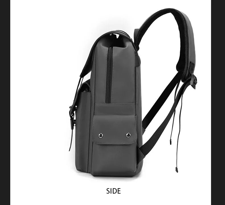 New Fashionable Backpack, Trendy Simple Casual Bag, Solid Color Business Travel Bag, Large Capacity Laptop Bag, Unisex Student School Bag, Multi-Functional Storage Bag