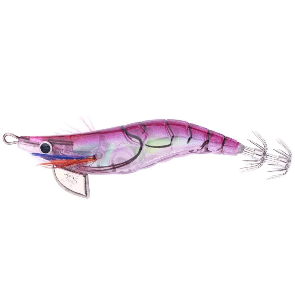 10cm 12g Fishing Lure 2.5# hook Artificial Noctilucent Squid Cuttlefish Jigs Noctilucent Wood Artificial Squid Hook Jigs