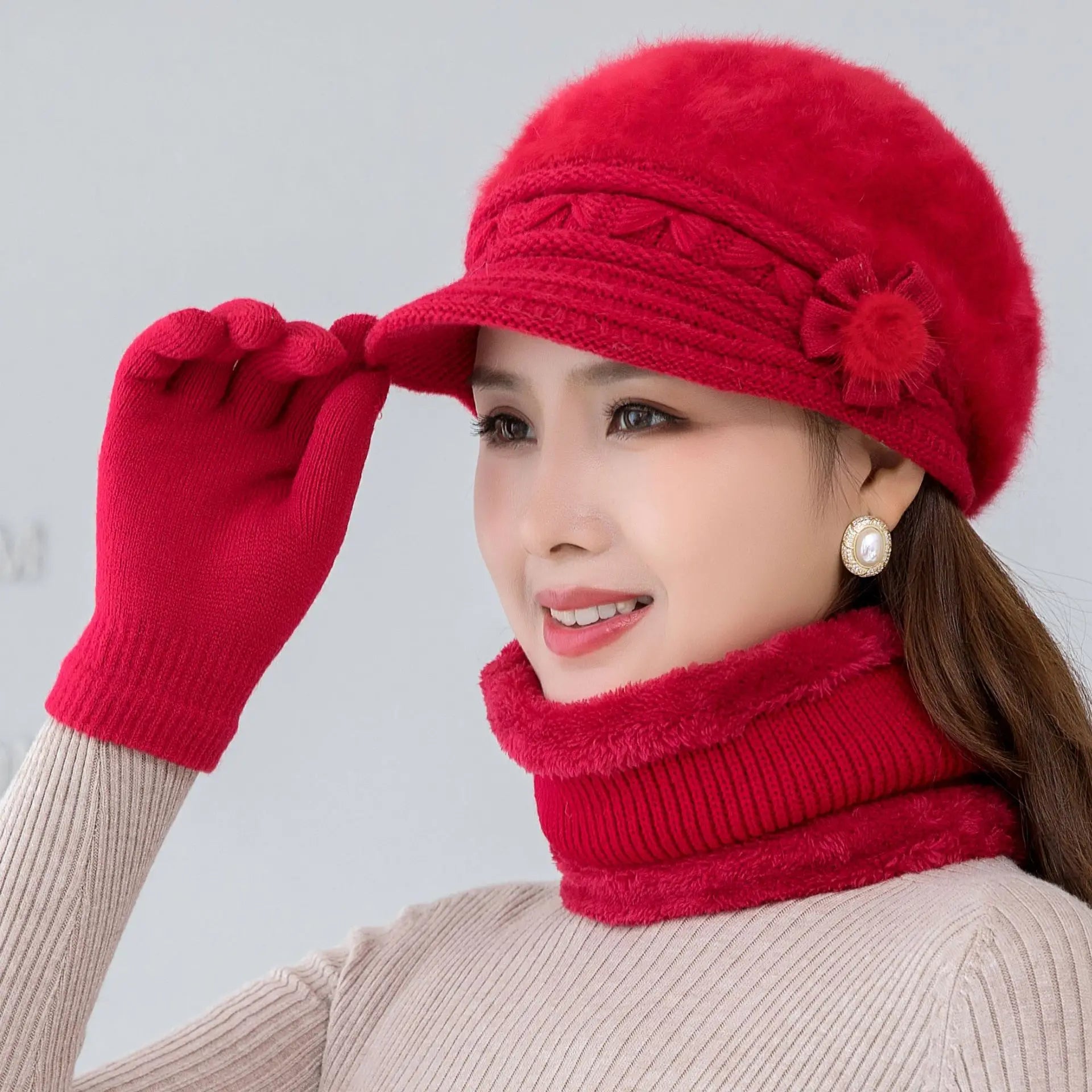 All-match Hats  Popular Solid Colors  Warm Colors   Hot-selling Popular Hats  Travel Warm and Cold-proof Hats