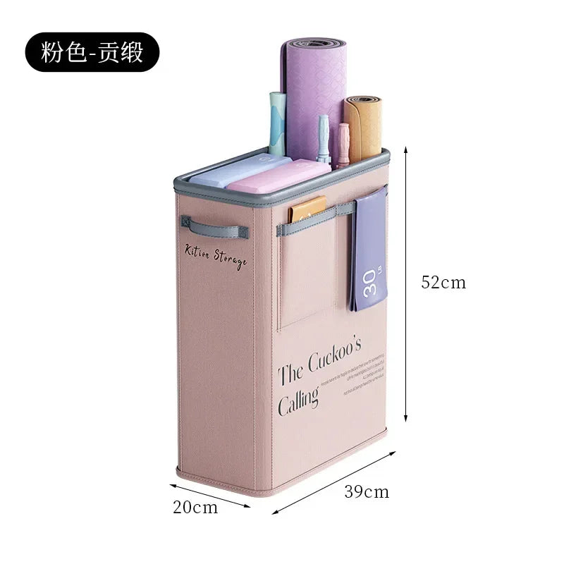 Yoga Storage Basket Sports Equipment Storage Foldable Miscellaneous Items Yoga Mat Organizer