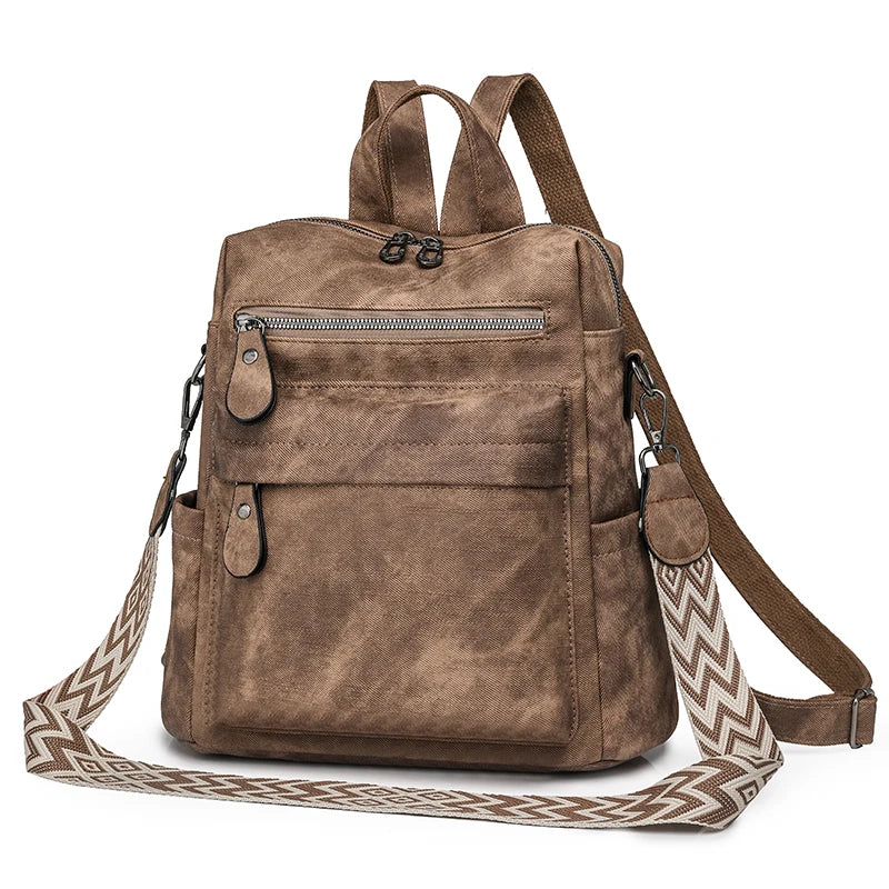 Fashion Backpacks Women Shoulder Bag Big Travel Bagpack Ladies Daypacks Large School Bags High Quality Leather Rucksacks Female