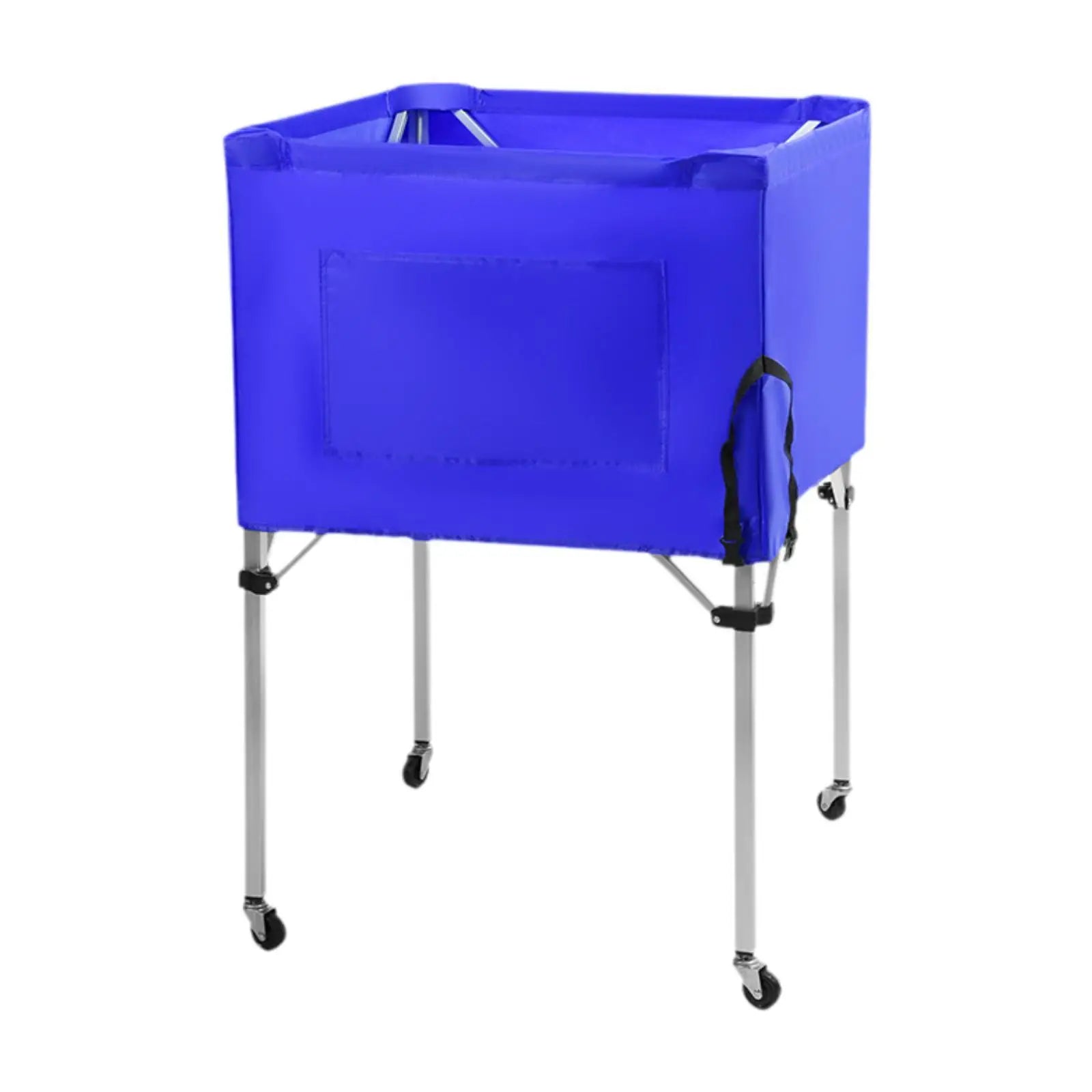 Ball Storage Bin Multipurpose Rolling Sports Ball Cart Sports Equipment Organizer for Volleyball Basketball Gym Indoor Football