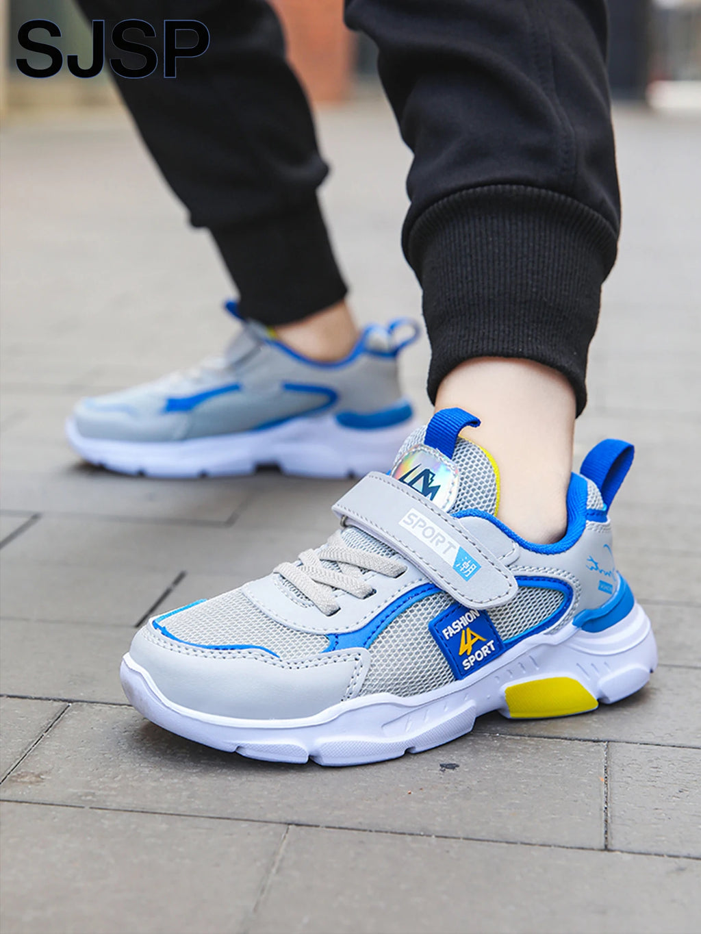 Children's Sports Shoes for Boys, Fashionable Mesh Breathable Casual Sports Shoes, Lightweight Running Shoes, Comfortable