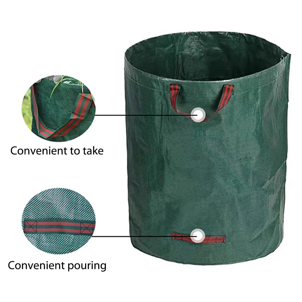 60-500L Garden Leaf Bag Foldable Garden Waste Bag Reusable Garden Garbage Bag Garden Leaf Collector Fallen Leaves Basket