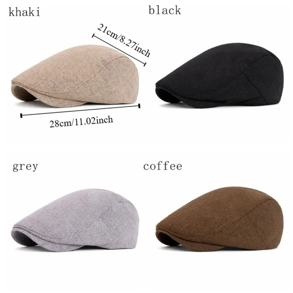 Curved Brimmed Hat Breathable Peaked Cap Plain Design Casual Duckbill Hats Short Brim Comfortable Flat Hats Daily Use