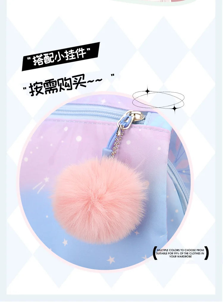 Backpack 2025 Cute Pink Backpacks for Girl Boy Fashion Casual Students Schoolbag Custom printed patterns are available.