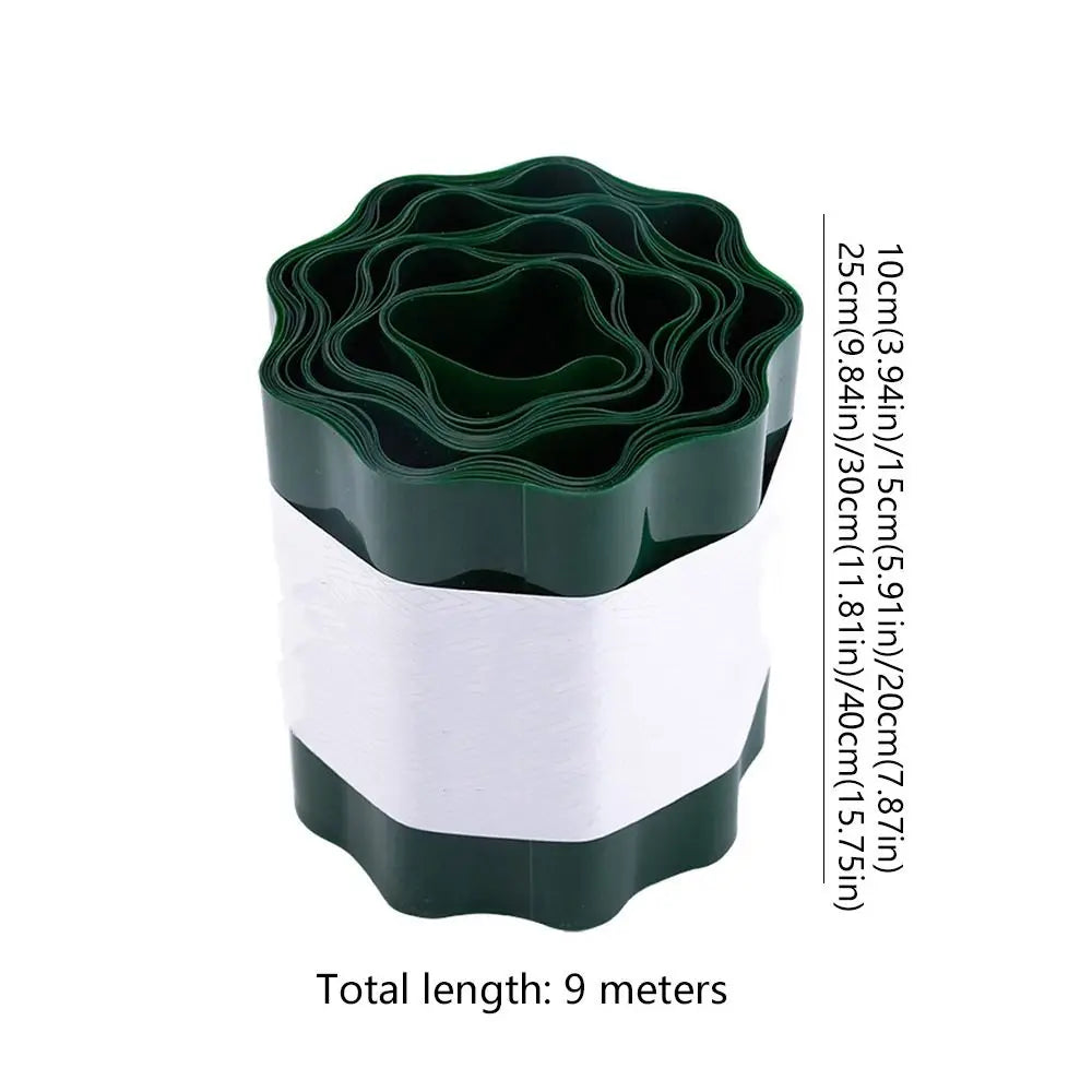 Bendable Plastic Garden Fence Moisture-resistant Cuttable Lawn Border Fence Weatherproof Flower Bed Edging Fence Plant Landscape