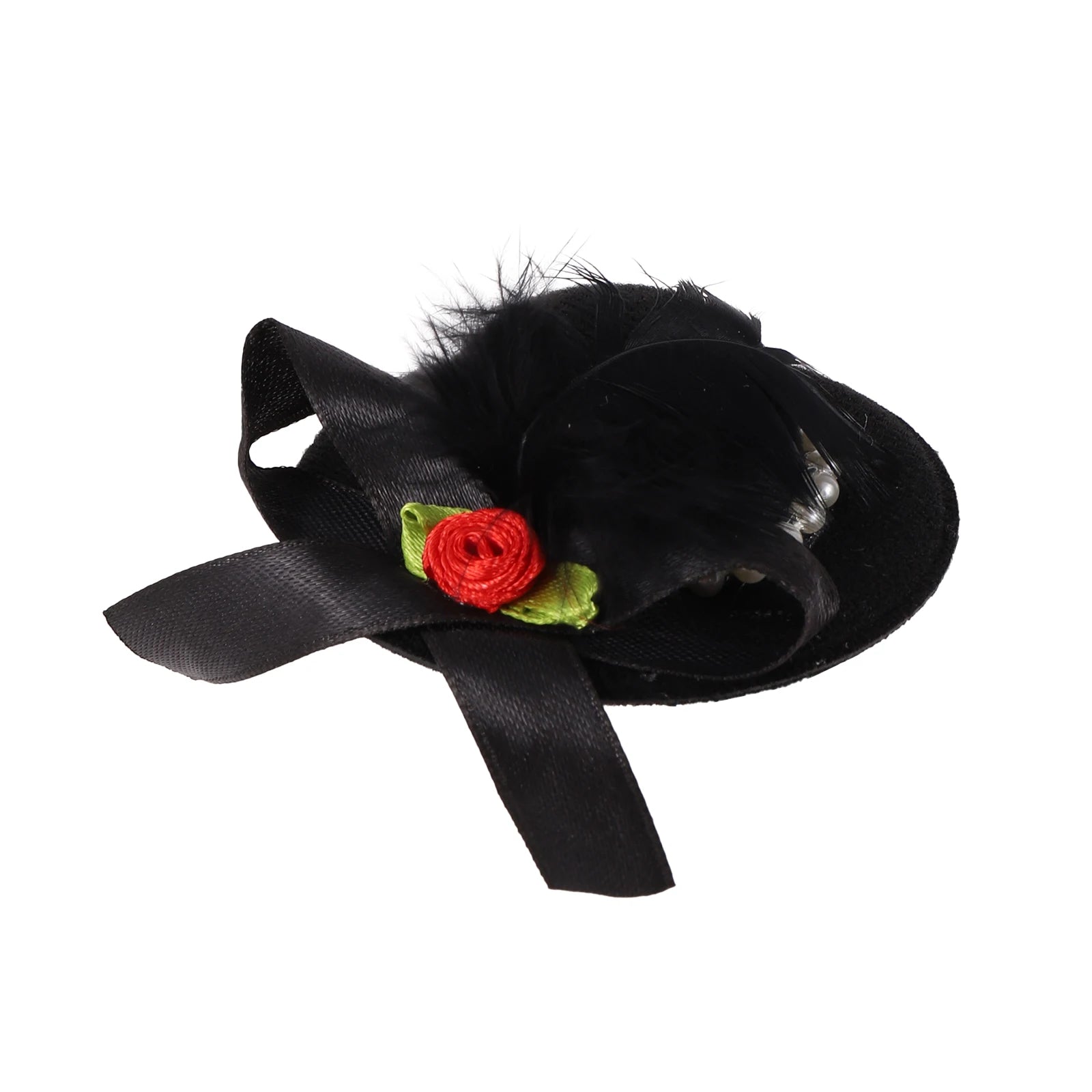 Chicken Hats For Hen Small Funny Chicken Accessories Feather Top Hat Rooster Duck Parrot Hamster Poultry Stylish Show Costum 1Pc