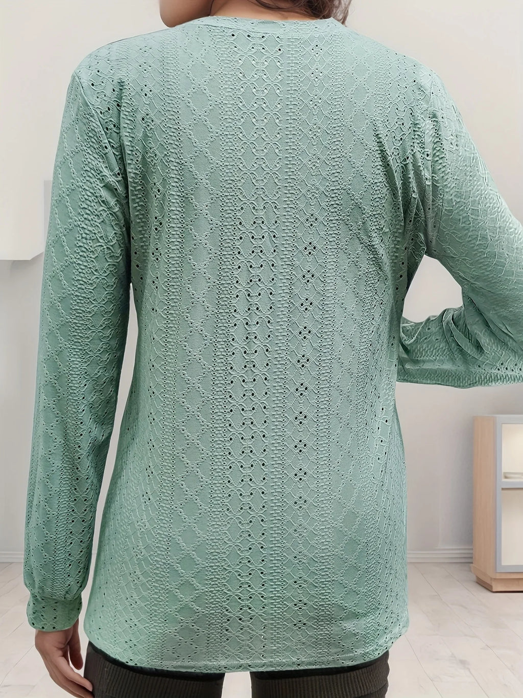 Long Sleeve Tshirt for Women, Lengthened Eyelet, Lengthening