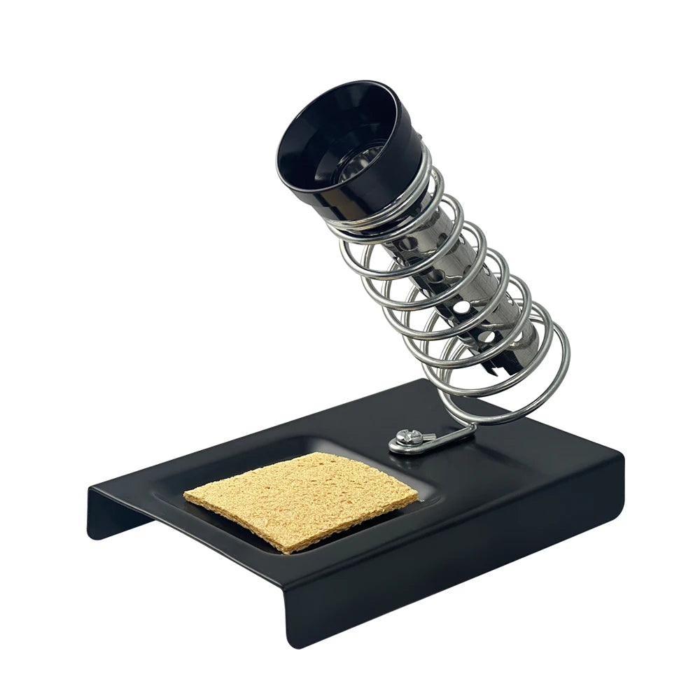 Soldering Iron Stand Portable Holder Soldering Tin Stand with Welding Cleaning Sponge Electric Soldering Iron Accessories