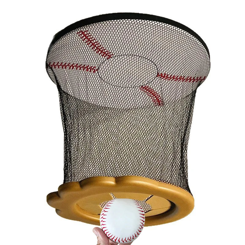 Ceiling Baseball Toy Training Equipment Mini Overhead Sports Goal Portable Indoor Mini Baseball Hoops Game Toys For Kids Adults