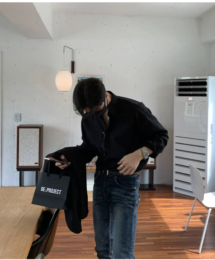 Men's Long Sleeve Shirt Casual Style for Spring and Autumn