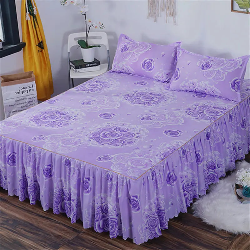 Bed Skirts Four Season Universal Skin-friendly Comfortable Protective Bedding Luxury Anti-slip Bedsheets Fashion Home Decoration