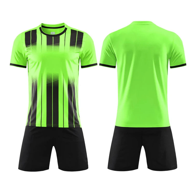 Sportswear customization Football training clothing Men Boys Soccer Clothes Sets Short Sleeve Tracksuit