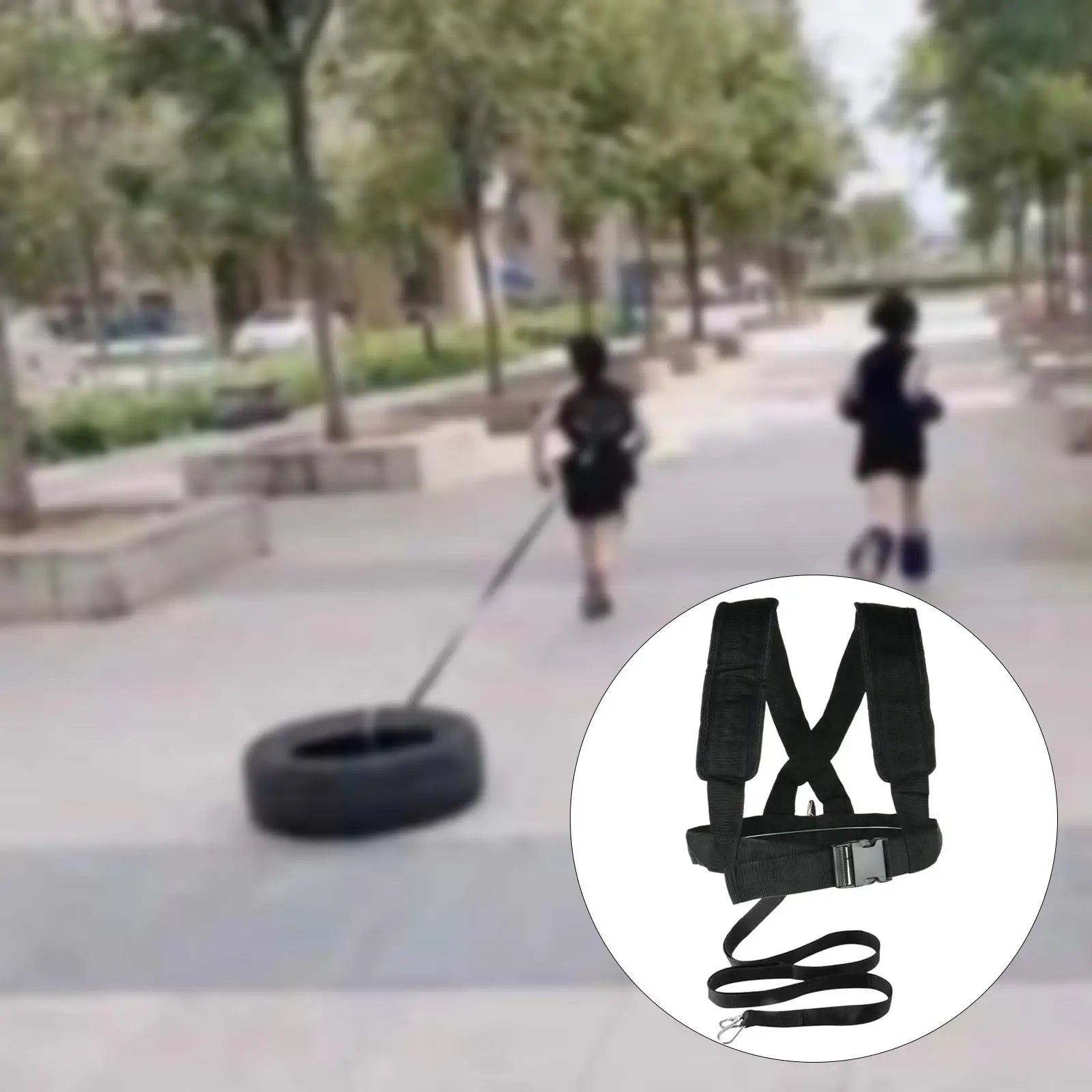 Sled Harness Football Workout Equipment Adjustable Trainer of Speed Straps Ski Safety Belt Resistance Vest Sled Harness