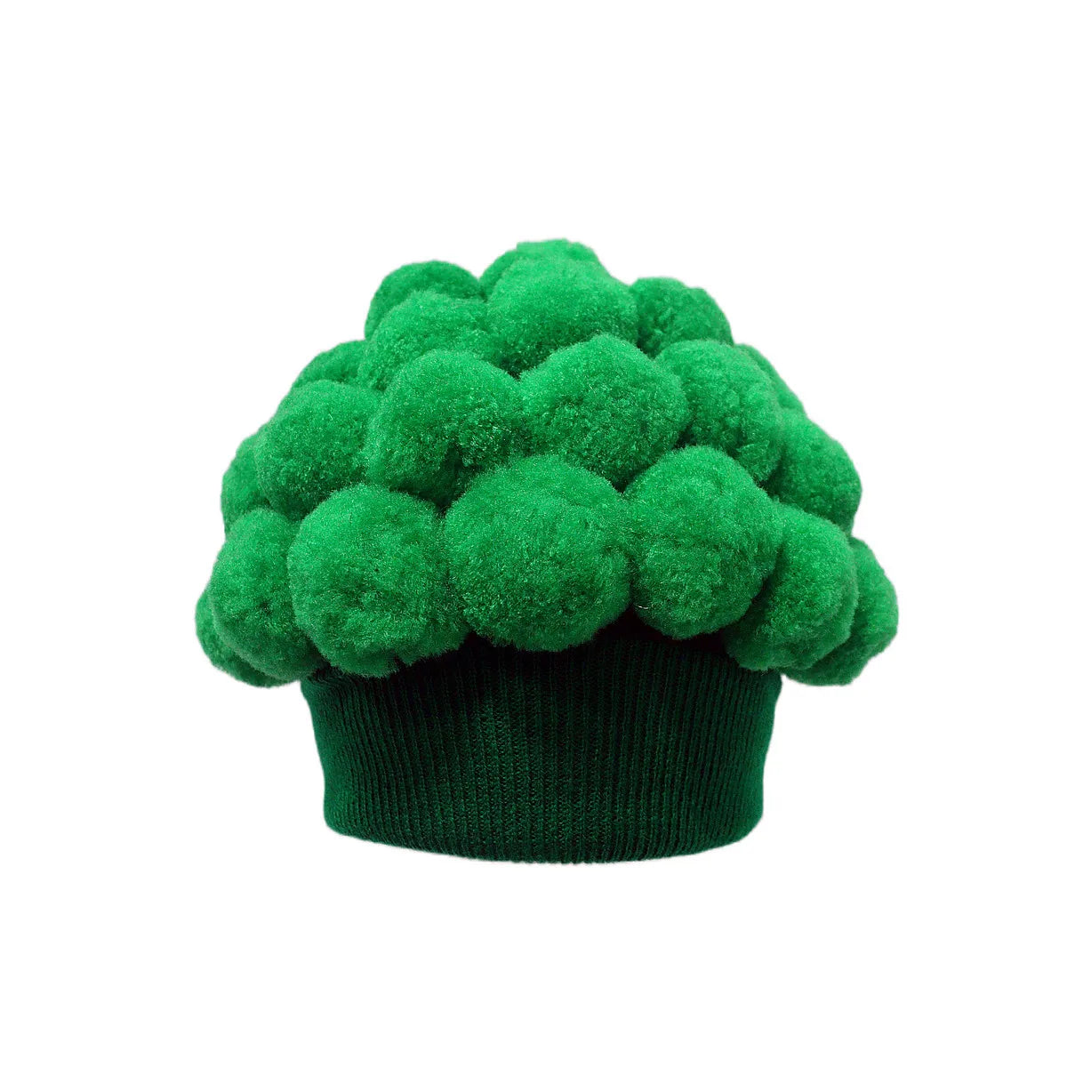 Hat, Knitted Yarn Hat for Spring and Autumn, Joke Hat, Flower Vegetable Brain, Funny Broccoli Pom-Pom Versatile Warm Hat
