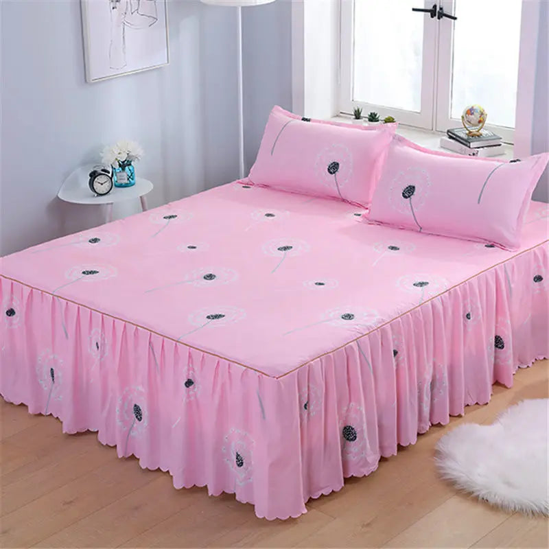Bed Skirts Four Season Universal Skin-friendly Comfortable Protective Bedding Luxury Anti-slip Bedsheets Fashion Home Decoration