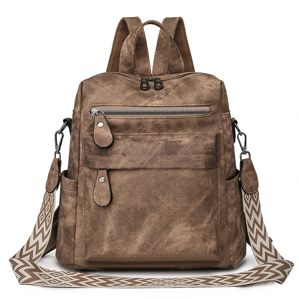Fashion Backpacks Women Shoulder Bag Big Travel Bagpack Ladies Daypacks Large School Bags High Quality Leather Rucksacks Female