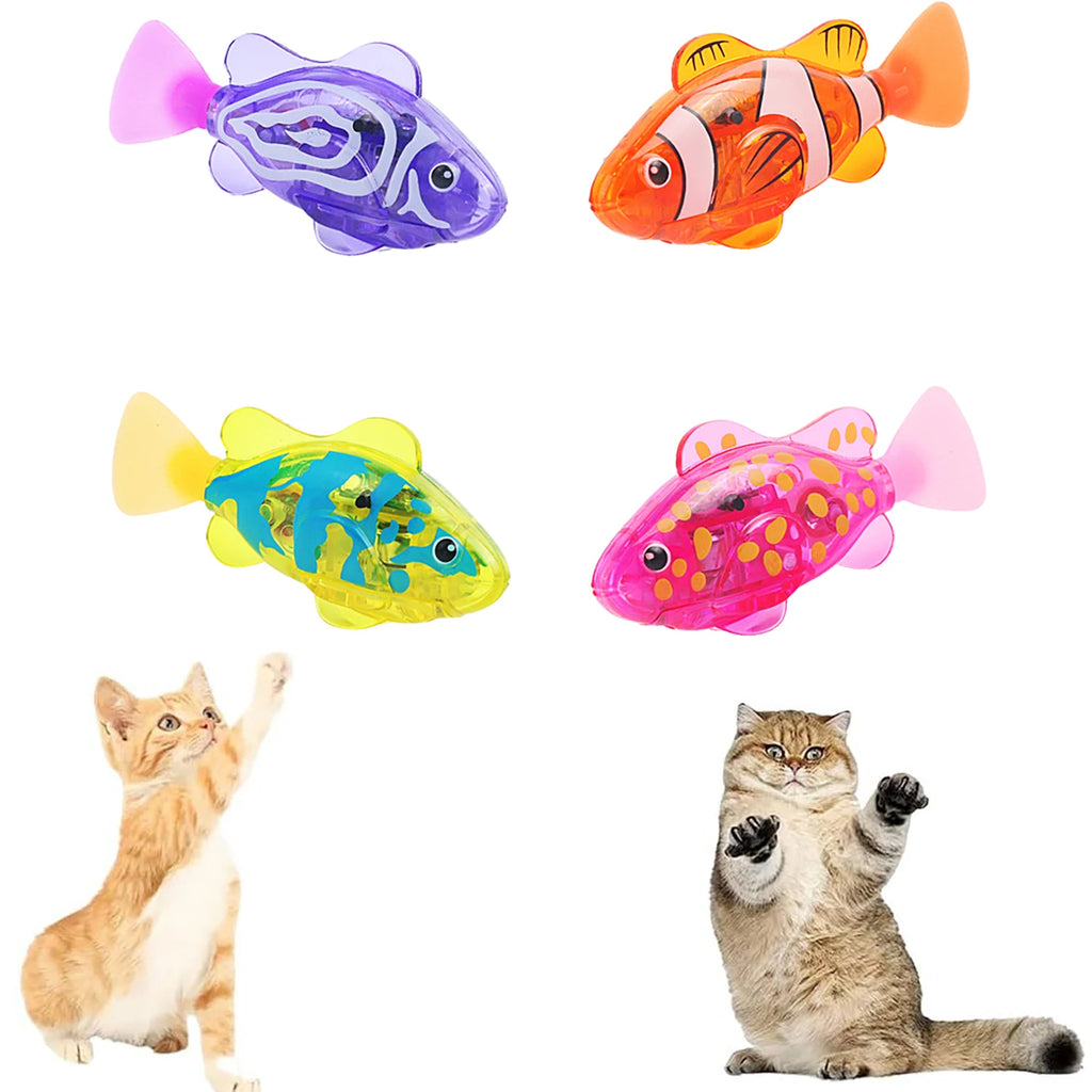 Pet Toys Teasing Cat Electronic Swimming Fish Cat Fun Pet Toys Lighting Simulation Electronic Sensing Fish