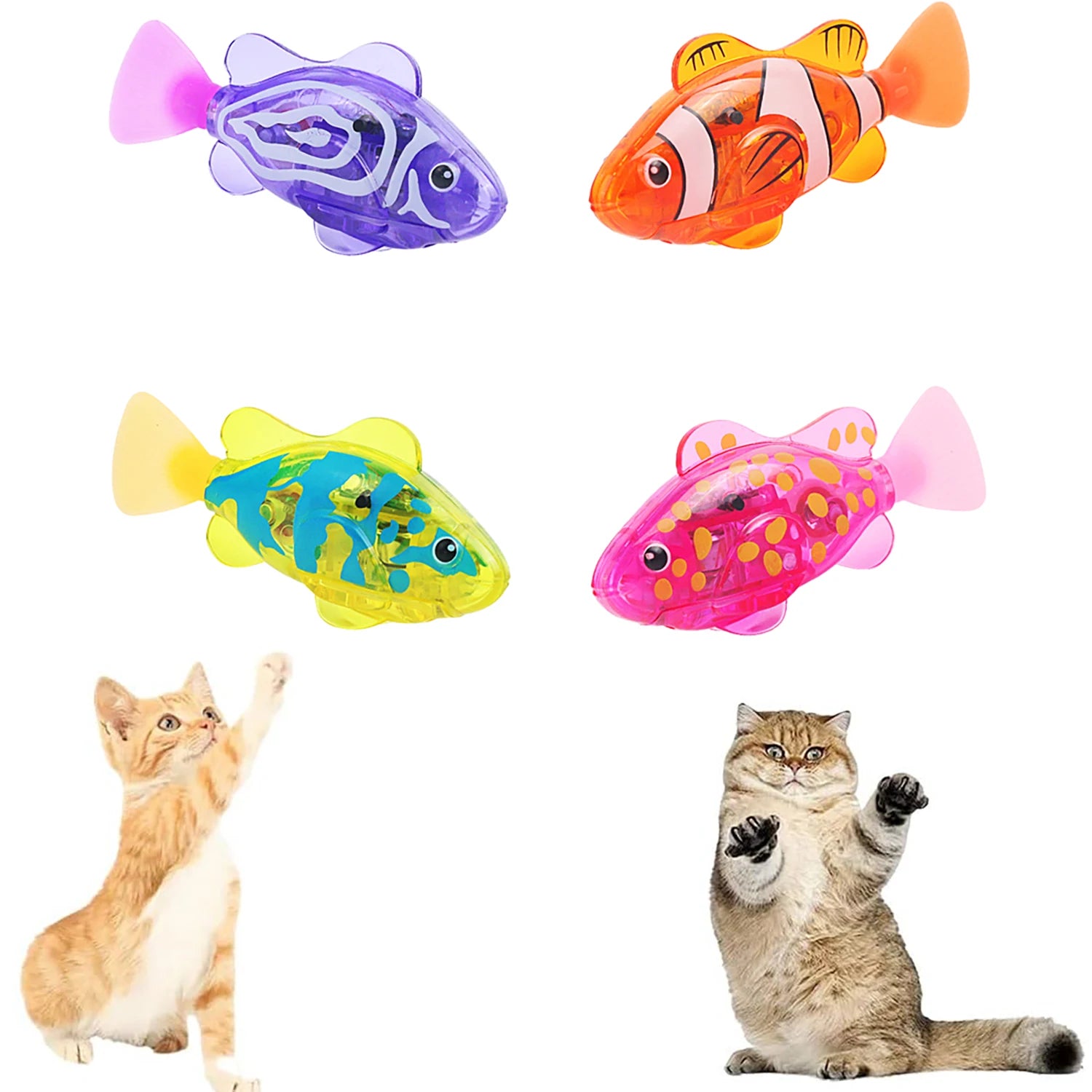 Pet Toys Teasing Cat Electronic Swimming Fish Cat Fun Pet Toys Lighting Simulation Electronic Sensing Fish