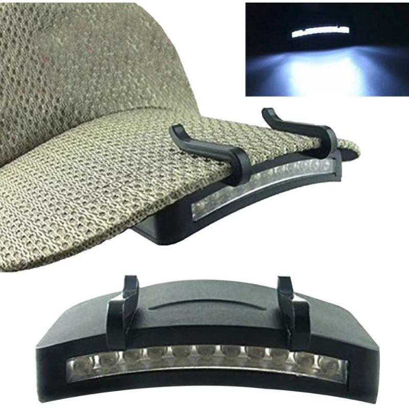Super Bright Night Fishing 5-LED Cap Headlight Headlamp Head Flashlight Head Hat Clip on Light Camping Fishing Accessories