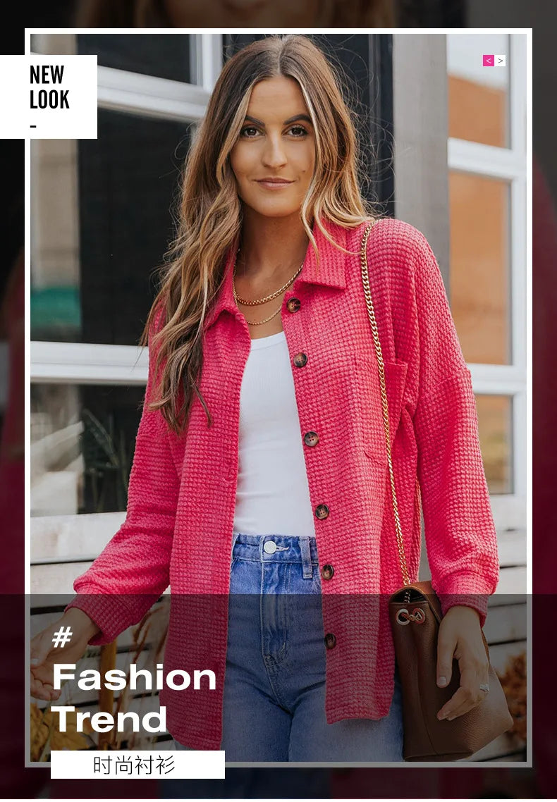 Long Sleeve Casual  Oversize Blouses Shirts For Women Turn-down Collar Jacket Spring Autumn Blouse Boho Beach Cover-up Blusas