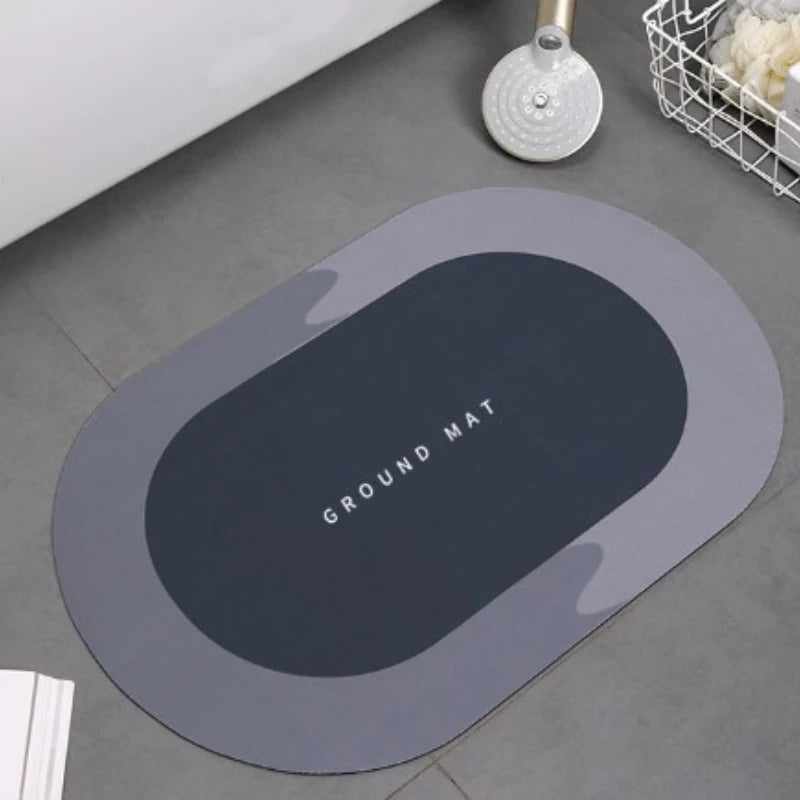 Bathroom Floor Mat 40x60cm Absorbent Anti Slip Floor Mat Foot Carpet Quick Dry Shower Toilet Carpet Soft Diatomaceous Mud