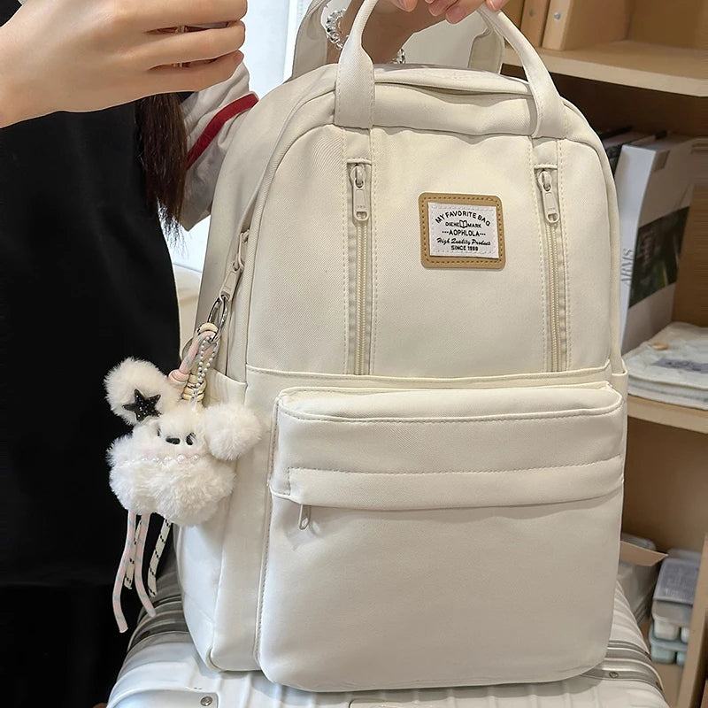 Women's Backpack Daily Travel Female Multi-pocket Casual Woman Man Travel Bag Schoolbag for Teenage Girl Boy Laptop Knapsack