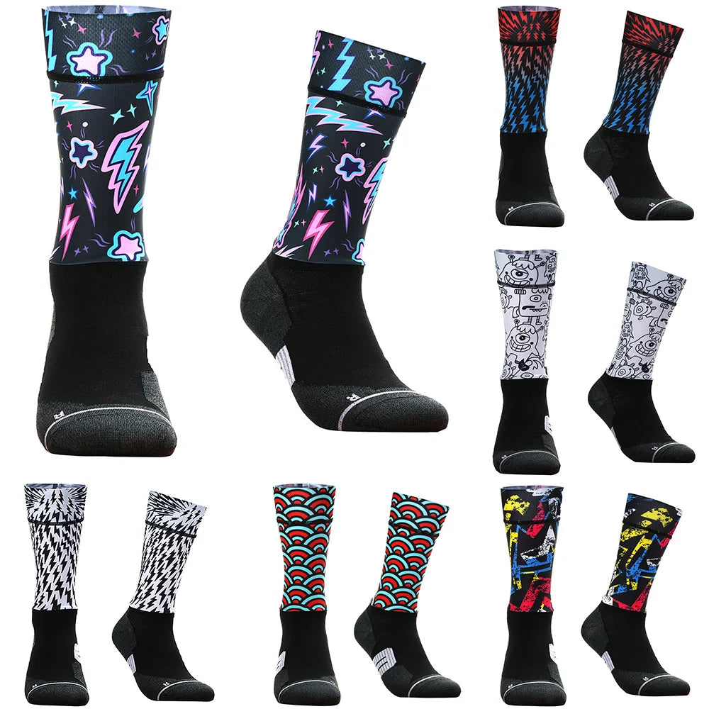 Sports 2023 Socks Cycling Socks Men Women Bike socks Basketball Socks Racing Socks Street Fashion Roller Skating Hip-hop Socks