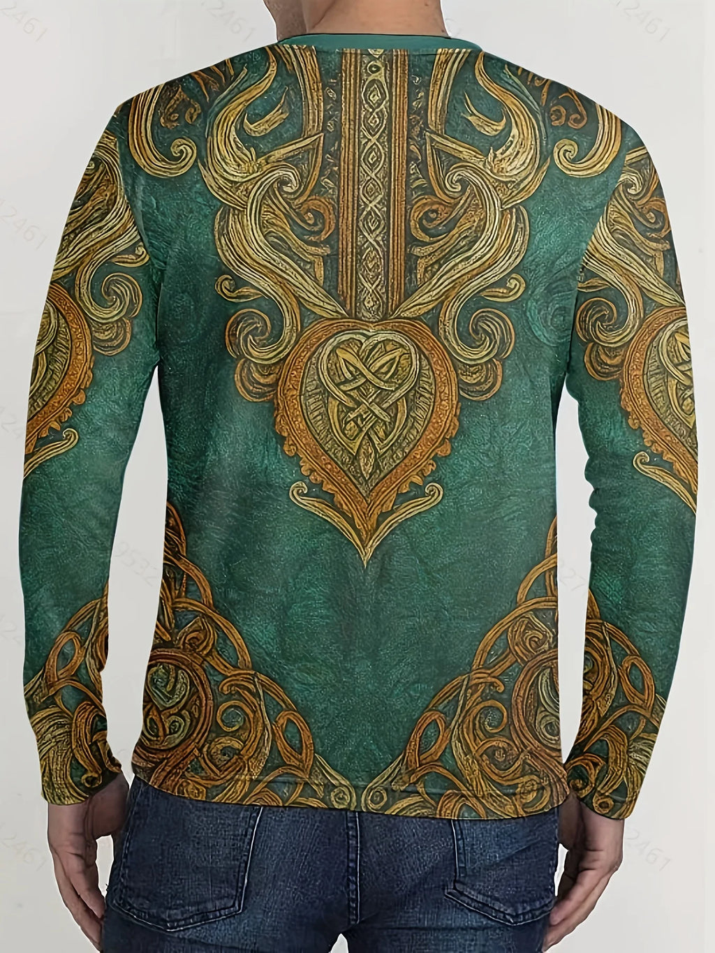 Men's Long Sleeve T-shirt 3d Totem Print T-Shirts Men Women Fashion Fitness Tops Tees Outdoor Top Camo Clothing