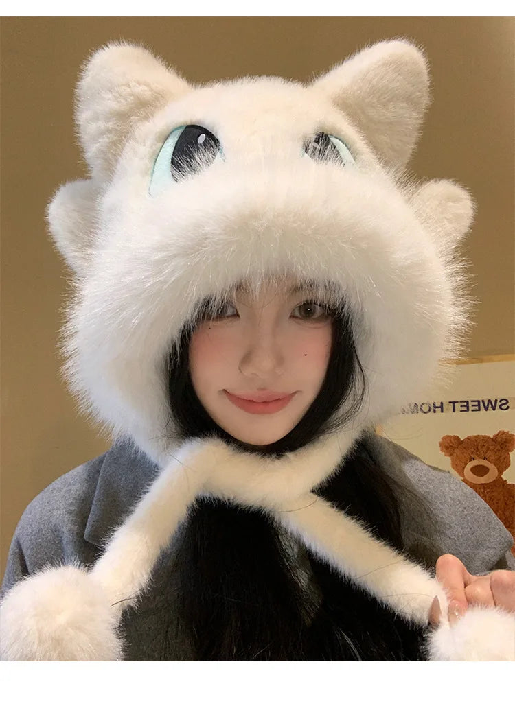 Toothless Creative Hats Cosplay Supplies Cartoon Derivative Peripheral Caps Warm Hat Cute Accessories Children Birthday Gift