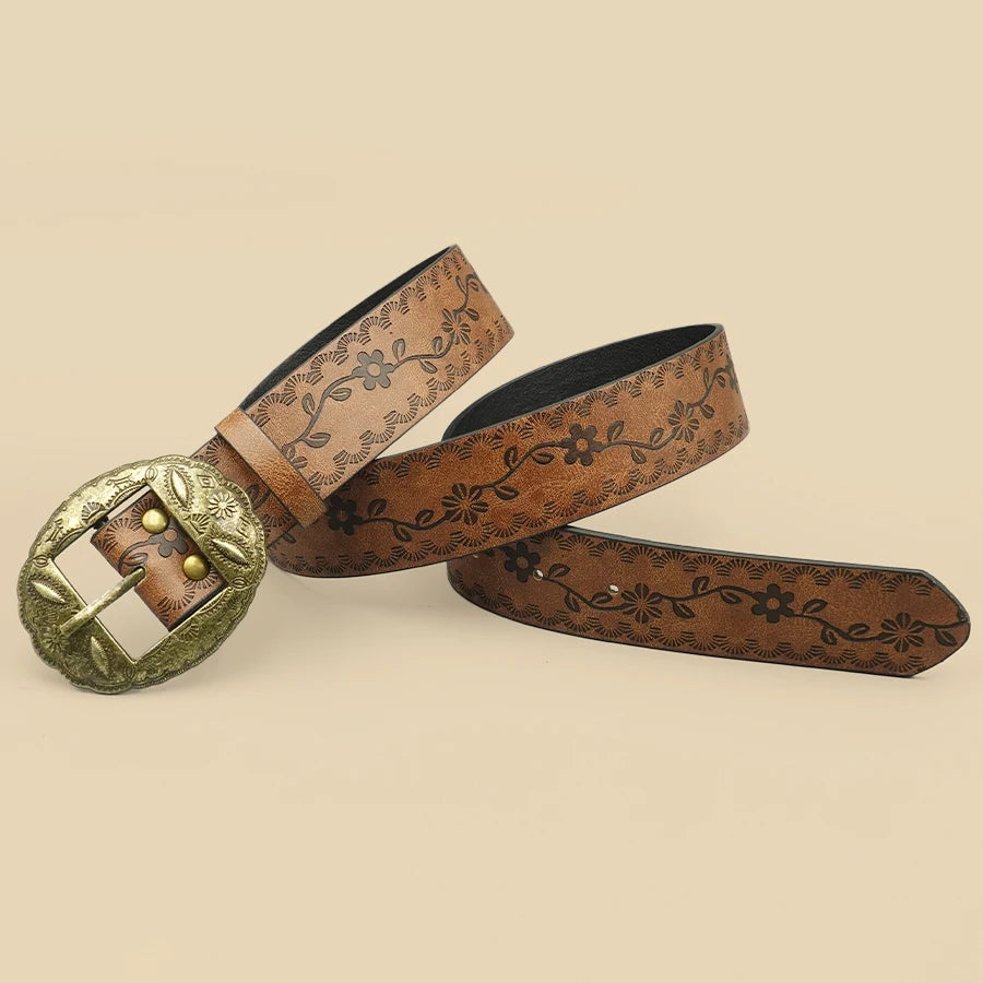Elegant Western Women's Belt - Vintage Style for Jeans & Dresses, Perfect Gift Accessory