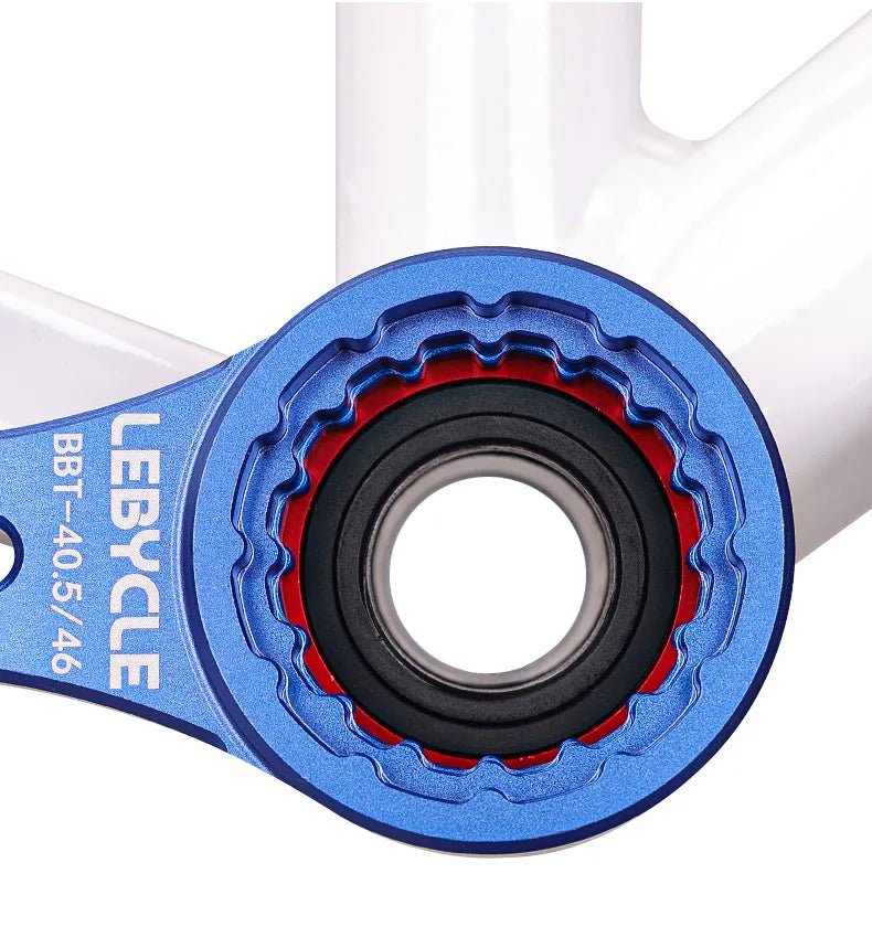 LEBYCLE 4-in-1 Aluminum BB Tool 39/40.5/44/46mm Multi-Function Bottom Bracket Wrench for Road/MTB Bicycle Maintenance Accessorie