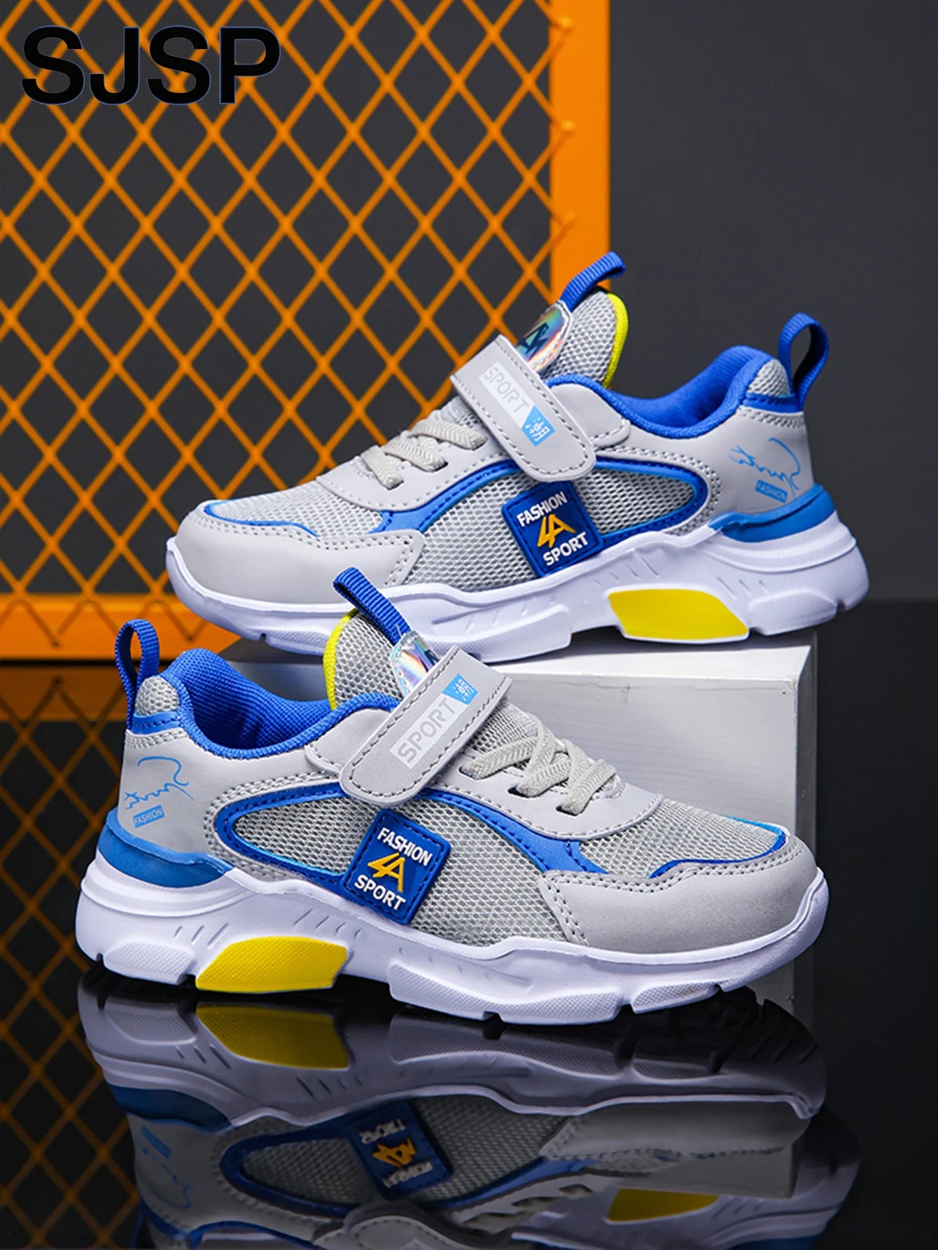 Children's Sports Shoes for Boys, Fashionable Mesh Breathable Casual Sports Shoes, Lightweight Running Shoes, Comfortable