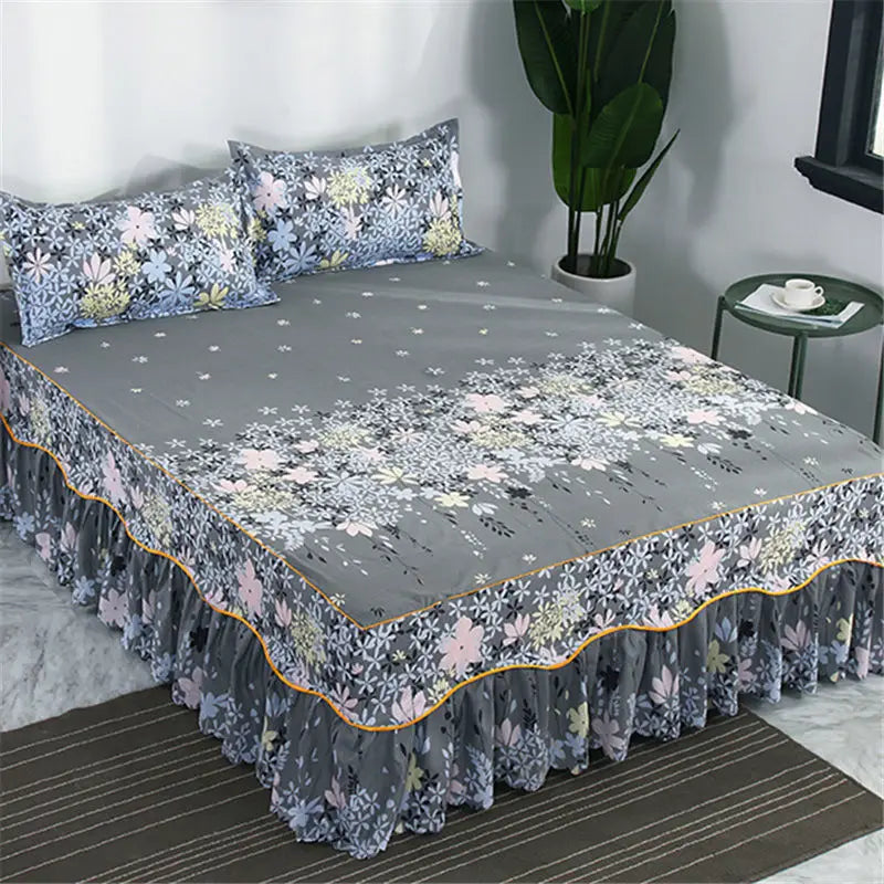 Bed Skirts Four Season Universal Skin-friendly Comfortable Protective Bedding Luxury Anti-slip Bedsheets Fashion Home Decoration
