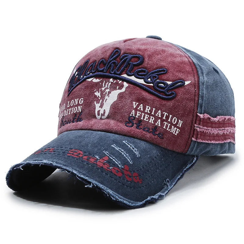 Dome Hats Men Trendy Black Retro brooklyn Letter Embroidery Baseball Cotton Adjustable Casual Hat Hip Hop Sun Hats