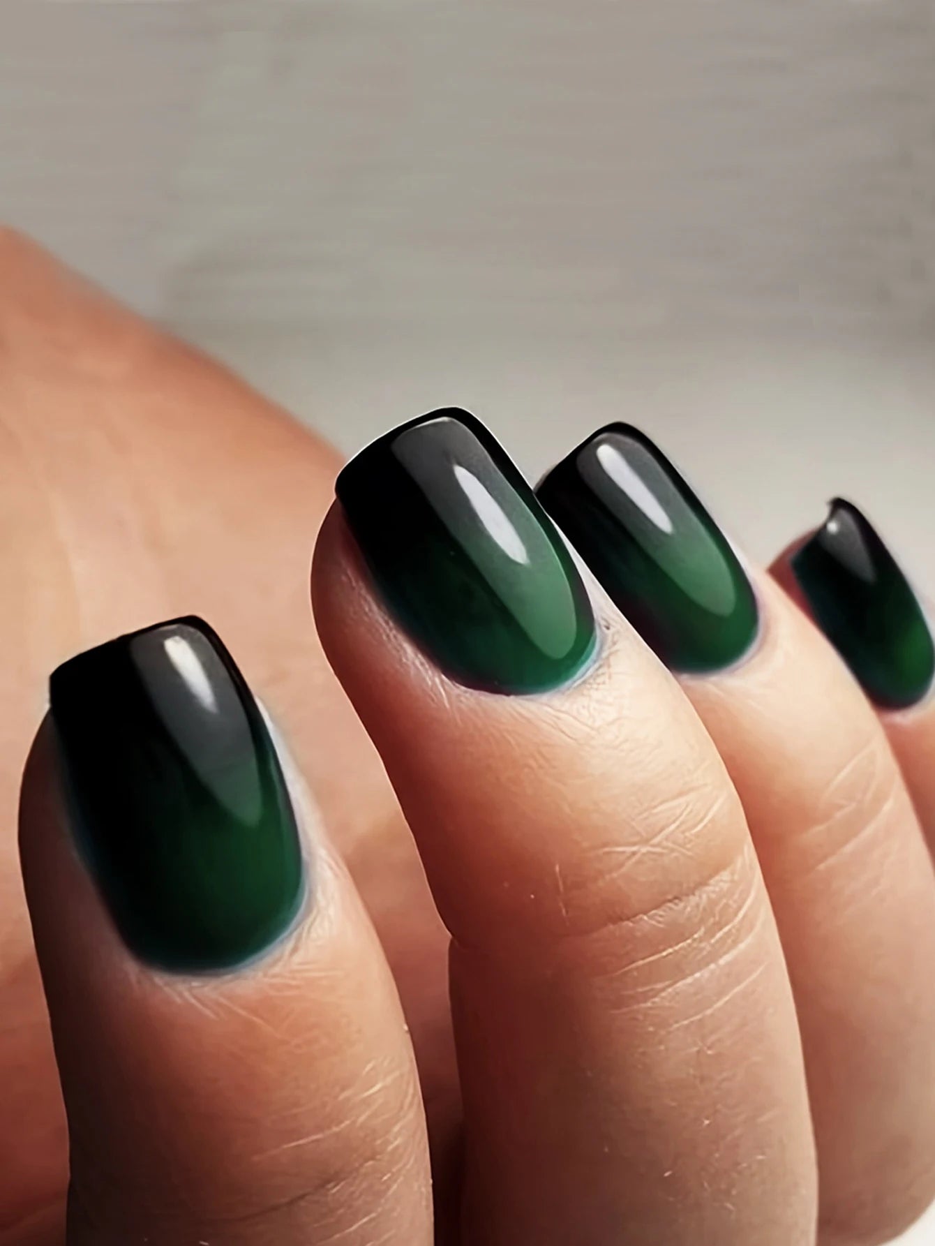 24pcs/set short square fake nails for women cute bride heart white french tips faux ongles y2k press on false nail supplies