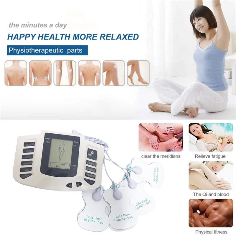 Physiotherapy Tens Equipment for Body Back Foot Massager Eletric Muscle Stimulator EMS Tens Machine Massage Tools Health Care
