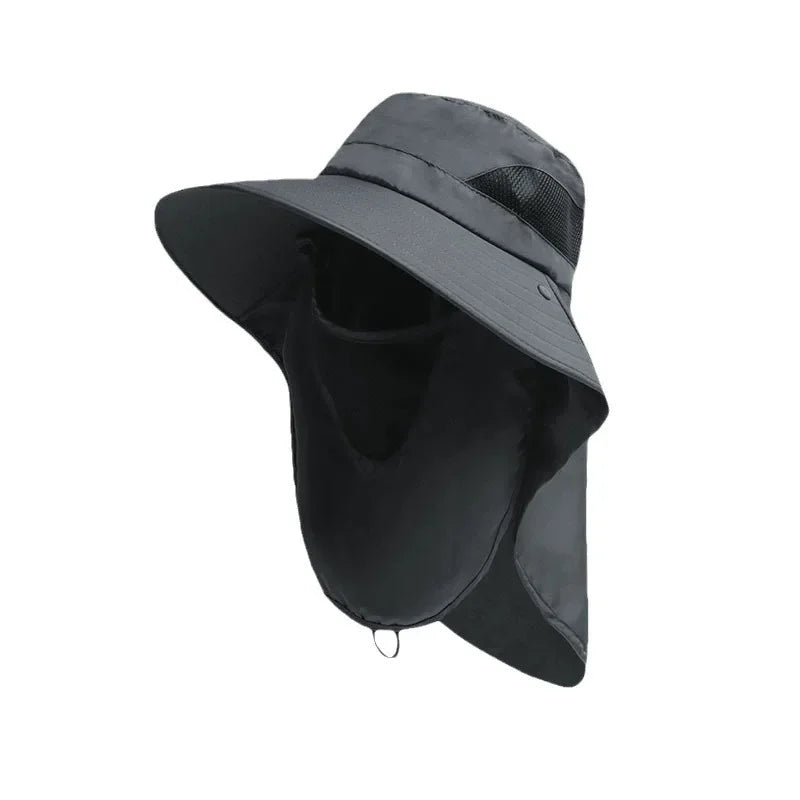 Summer Sun Hats, Outdoor Fishing Hats, Men's And Women's Camping Visors, Bucket Hats, Neck Flap Bucket Hats