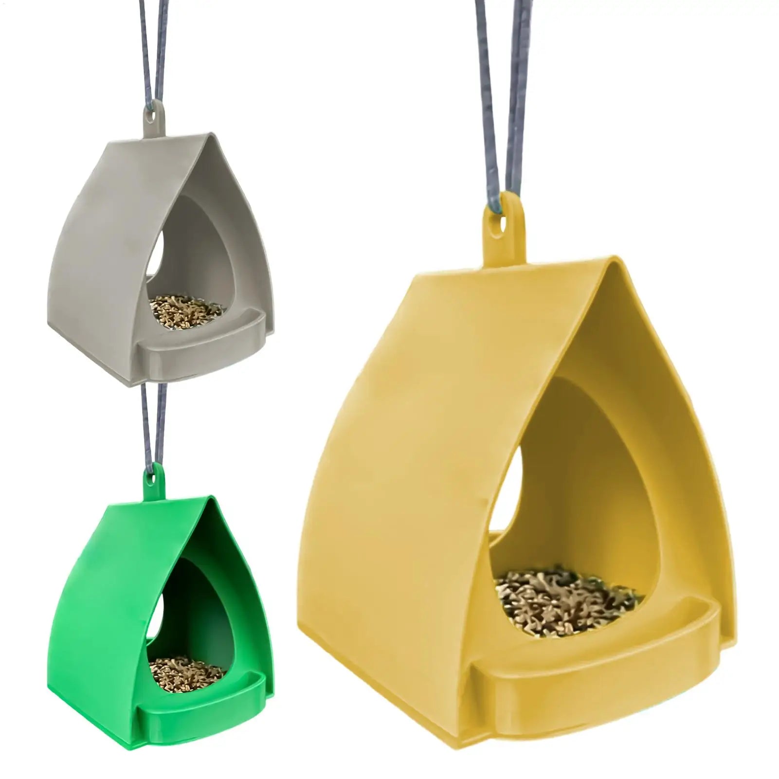Hanging Bird Feeder Large Capacity Outdoor Bird Feeder Birdhouse Garden Bird Feeder for Outside Balcony Squirrel Yard Porch