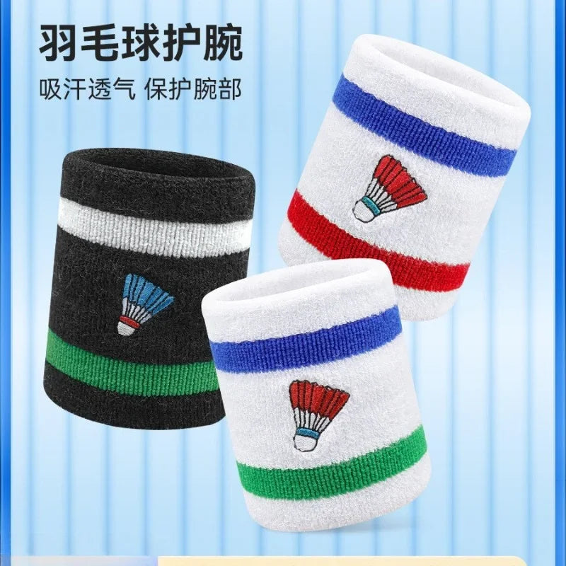 Badminton Wrist Guard Sports Equipment Professional Embroidery Tennis Protection Wipe Sweat Running Sweat Absorption Anti Sprain