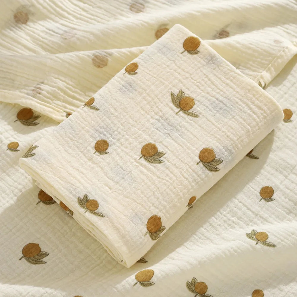Bedding Textiles Cotton Baby Blanket Soft Breathable Cover Blanket for Infant Skin-friendly Thickened Nap Sleeping Rug Sofa